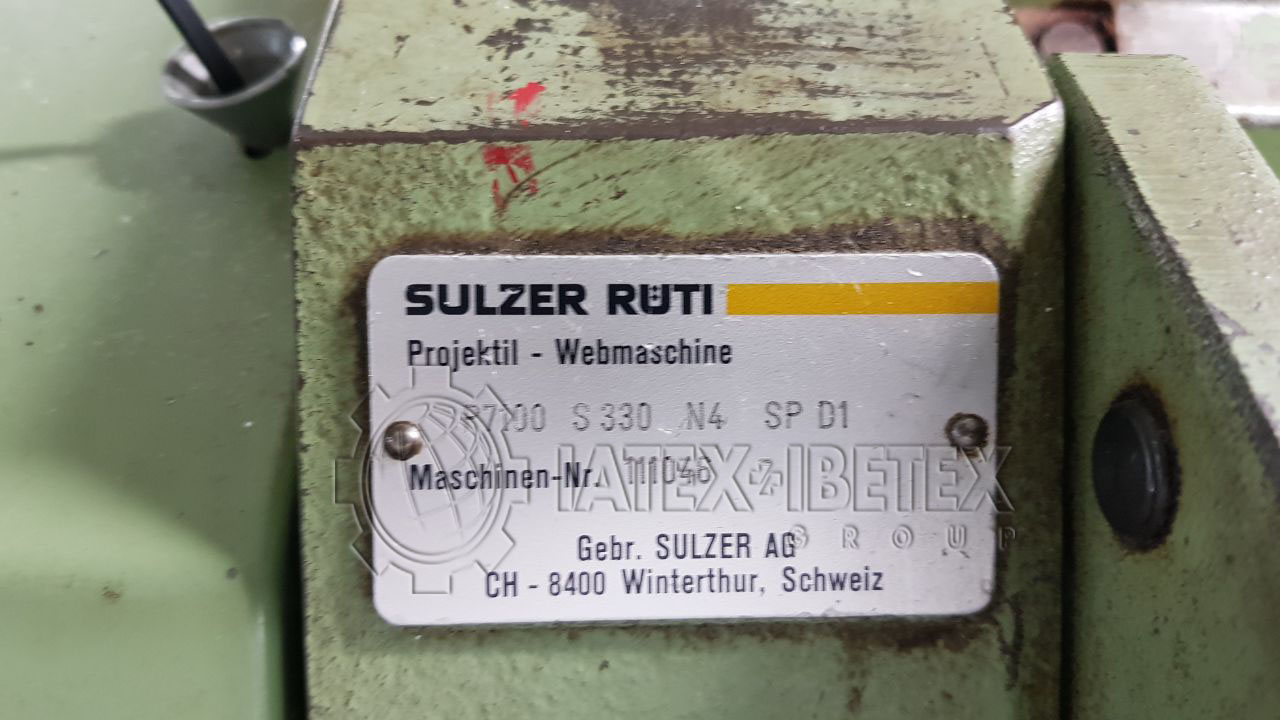 12 x Teares Sulzer PU/ P7100 3,30m Maquineta